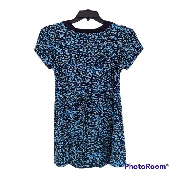 Motherhood Maternity Black, teal and white tunic Size Medium Flattering Comfort - Picture 3 of 7